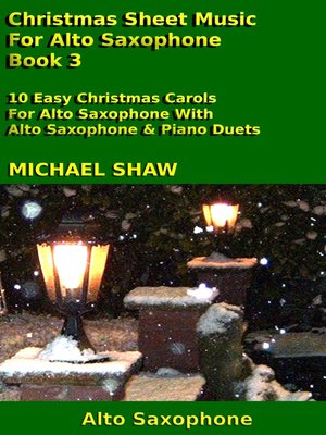 cover image of Christmas Sheet Music For Alto Saxophone